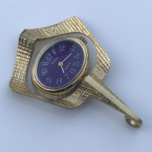 Aristo Jewelry - Vintage ARISTO Gold Women Necklace Pendant 17Jewel